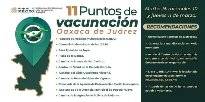 Llegan a Oaxaca más de 58 mil vacunas Pfizer-BioNTech y Sinovac para la prevención del Covid-19