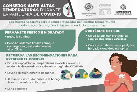 Exhorta Ayuntamiento de Oaxaca de Juárez a evitar sobreexposición a los rayos del sol
