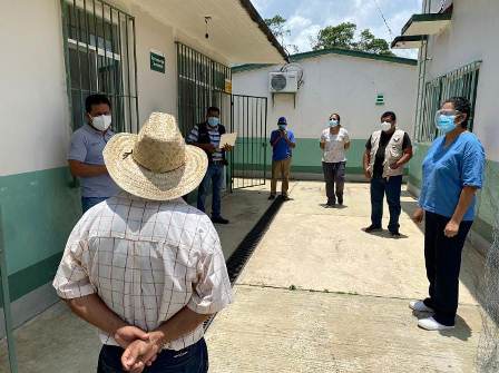 Dan seguimiento al protocolo de cerco epidemiológico en Jurisdicción Sanitaria de Tuxtepec