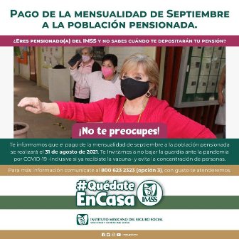 Población pensionada del IMSS