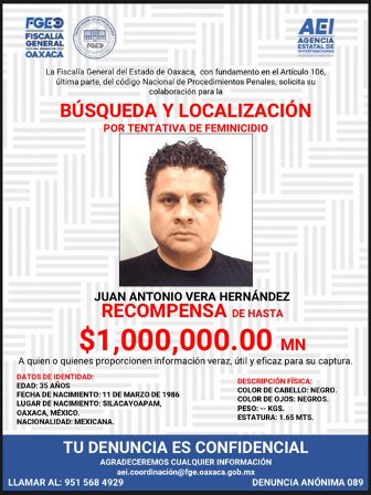 Solicita senador a Fiscalía de Oaxaca intensificar la búsqueda del quinto agresor de saxofonista