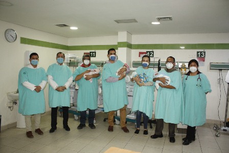 Con salud óptima cuatrillizos nacidos en el IMSS-Sonora