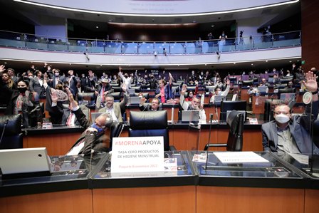 Remite Senado Ley de Ingresos de la Federación 2022 al ejecutivo Federal