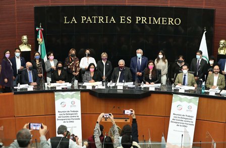 Congresistas mexicanos reciben a integrantes del Comité contra la Desaparición Forzada de la ONU