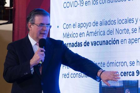 Recibirá México 15 millones de vacunas del mecanismo Covax en febrero: Ebrard Casaubon