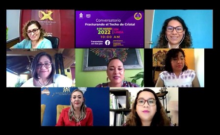 Con el conversatorio “Fracturando el Techo de Cristal”, conmemora IEEPO el Día Internacional de la Mujer