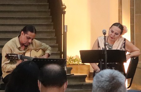 Ofrecen concierto Ana Caridad Acosta y Gerardo Matamoros en la Antigua Casona de Xicoténcatl