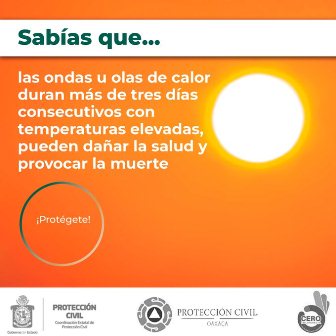 Se mantiene “Ola de Calor” sobre la mayor parte del estado de Oaxaca