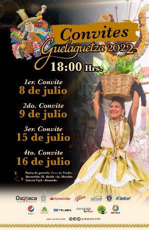 Tradicionales convites anuncian el inicio de la Guelaguetza 2022