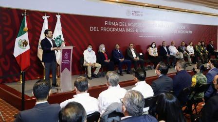 Firman gobiernos Federal y de Michoacán acuerdo marco para ampliar Programa IMSS-Bienestar en el estado