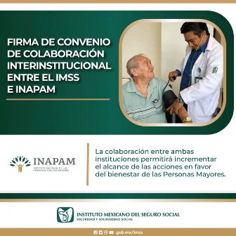 Firma IMSS e Inapam convenio de colaboración interinstitucional