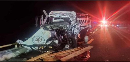 Accidente de vehículo de la Guardia Nacional en autopista de Oaxaca; muere elemento