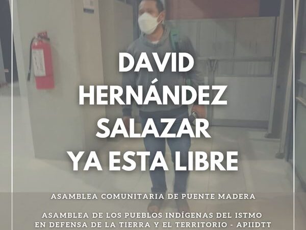 En menos de 24 horas libre David Hernández, arrestado por la Fiscalía General de Oaxaca, activista contra el Corredor Interoceánico de la 4T