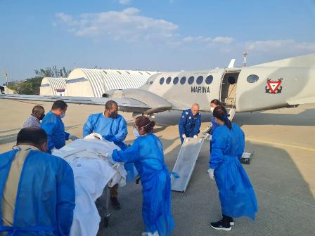 Trasladan vía aérea a la Ciudad de México a pacientes que sufrieron quemaduras en Matías Romero