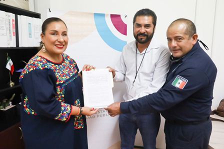Firman 86 municipios convenio con SESESP para la certificación de policías, en Oaxaca