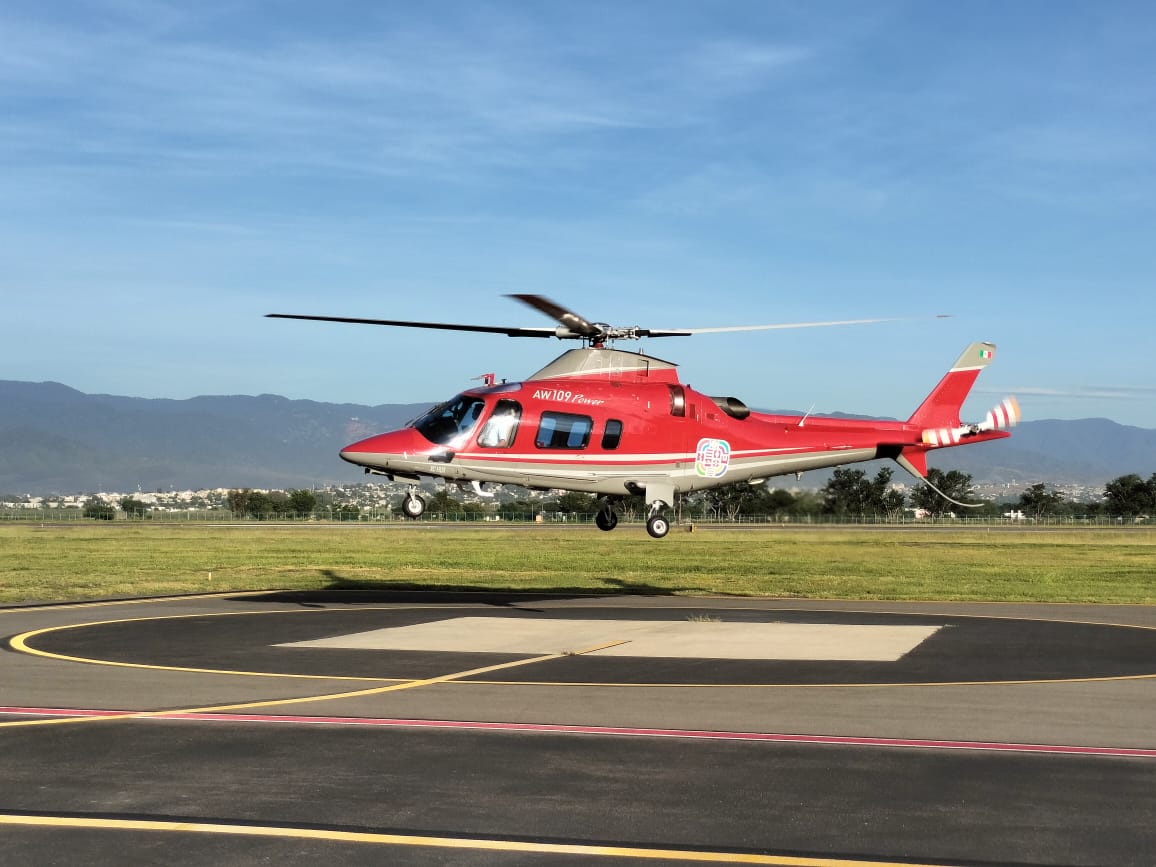 En una acción coordinada, trasladan vía aérea a paciente al Hospital de Alta Especialidades