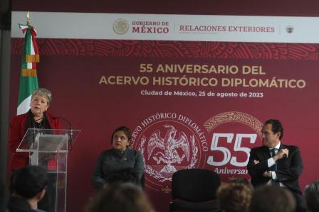 Conmemoran 55 aniversario de la Dirección General del Acervo Histórico Diplomático