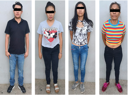 Detenidos cuatro probables responsables de robo a transeúntes en inmediaciones de la Central de Abasto: SSPC