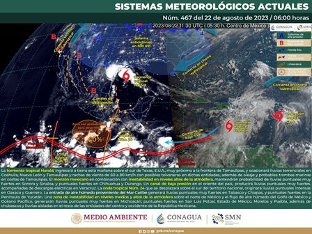 Dejará Onda Tropical número 24 lluvias aisladas en el estado de Oaxaca