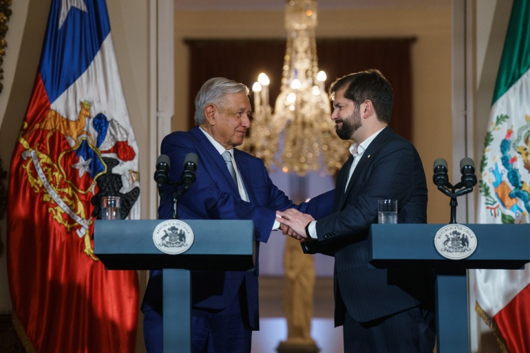 México y Chile están unidos por historia, fraternidad y anhelo de construir verdadera democracia: presidente Andrés Manuel López Obrador