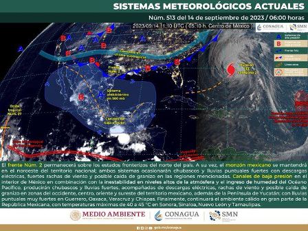 Pronostican lluvias ligeras y tormentas aisladas en Oaxaca