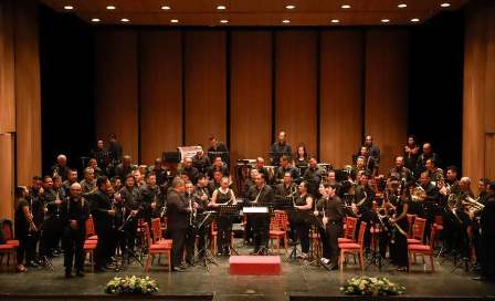 Con gran concierto, celebra Banda de Música del Estado de Oaxaca su 155 aniversario