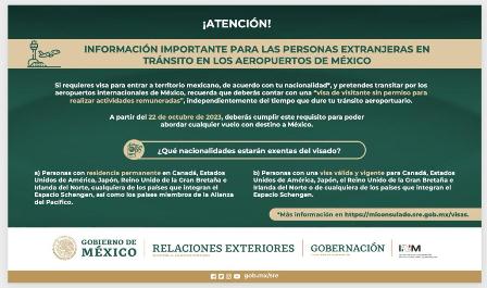 Personas extranjeras en tránsito