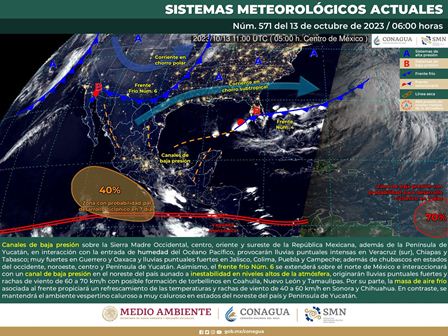 Dejará Onda Tropical número 29 lluvias ligeras y tormentas aisladas en Oaxaca
