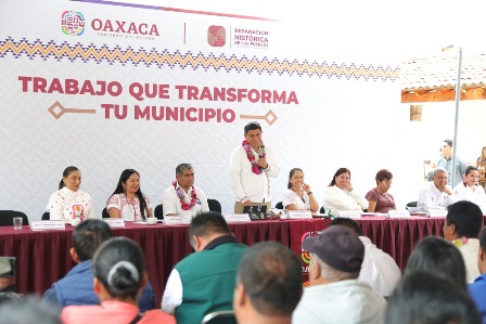 Atiende Gobierno de Oaxaca restauración del templo de Santa Catarina Lachatao