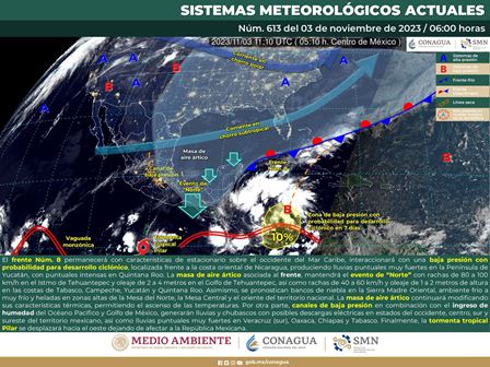 Persistirá evento de Norte y oleaje elevado en el Istmo de Tehuantepec