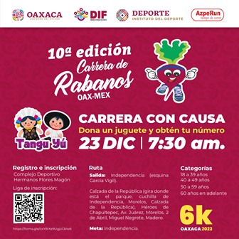 Convocan a participar en la décima Carrera de Rábanos con la donación de un juguete