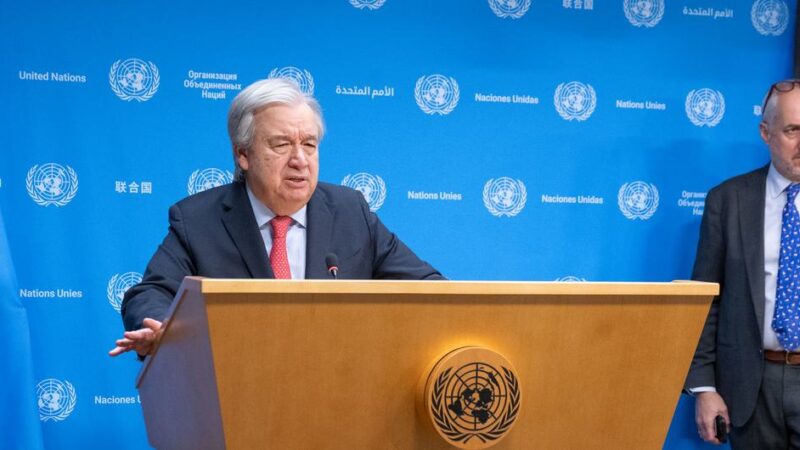 Un alto el fuego humanitario es la única vía para atender las desesperadas necesidades en Gaza y poner fin a la pesadilla de Palestina: António Guterres, Secretario General de la ONU