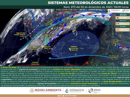 Continuarán temperaturas bajas en distintas regiones y vientos fuertes en el Istmo