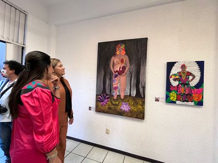 Presentan mujeres privadas de libertad sus obras en la exposición “Pintando Sueños”