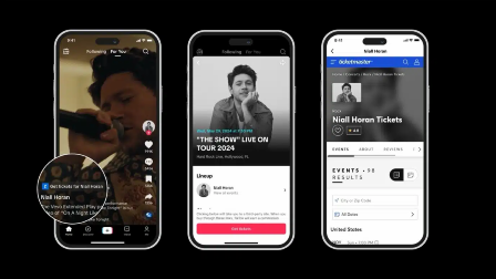 Fans ya pueden comprar boletos de artistas favoritos a través de Ticketmaster en la plataforma TikTok