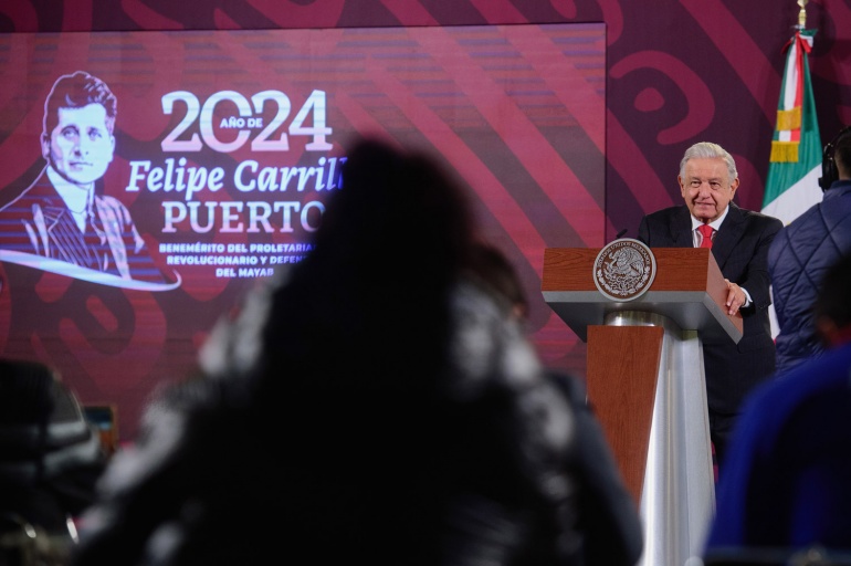 Conferencia de prensa matutina del presidente Andrés Manuel López Obrador. Jueves 11 de enero 2024. Versión estenográfica.