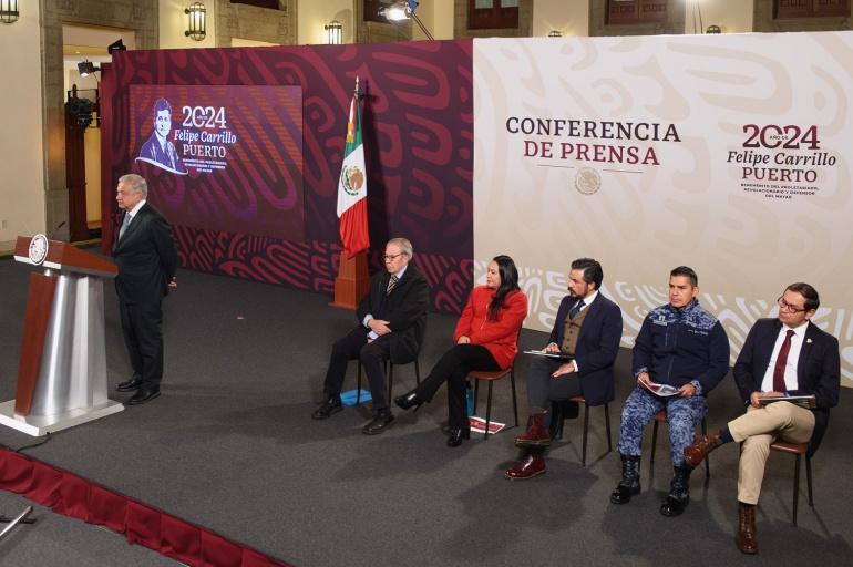 Conferencia de prensa matutina del presidente Andrés Manuel López Obrador. Martes 9 de enero 2024. Versión estenográfica.
