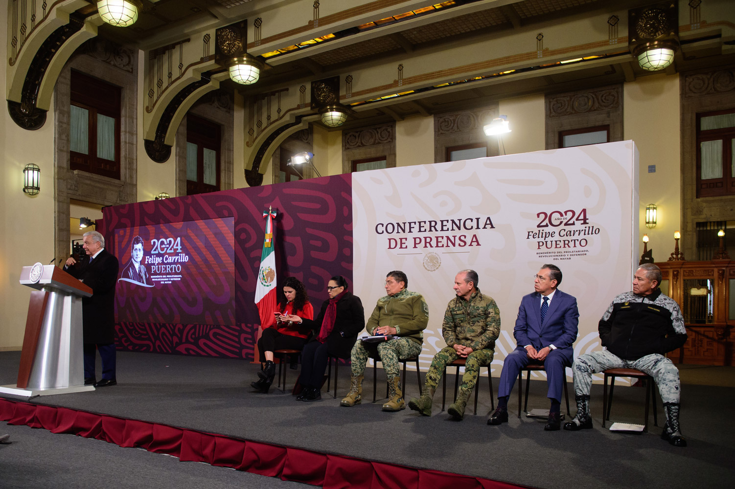 Conferencia de prensa matutina del presidente Andrés Manuel López Obrador #AMLO. Martes 20 de febrero de 2024