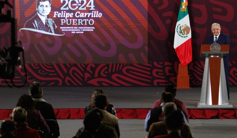 Conferencia de prensa mañanera del presidente Andrés Manuel López Obrador. Viernes 23 de febrero de 2024. Versión estenográfica.