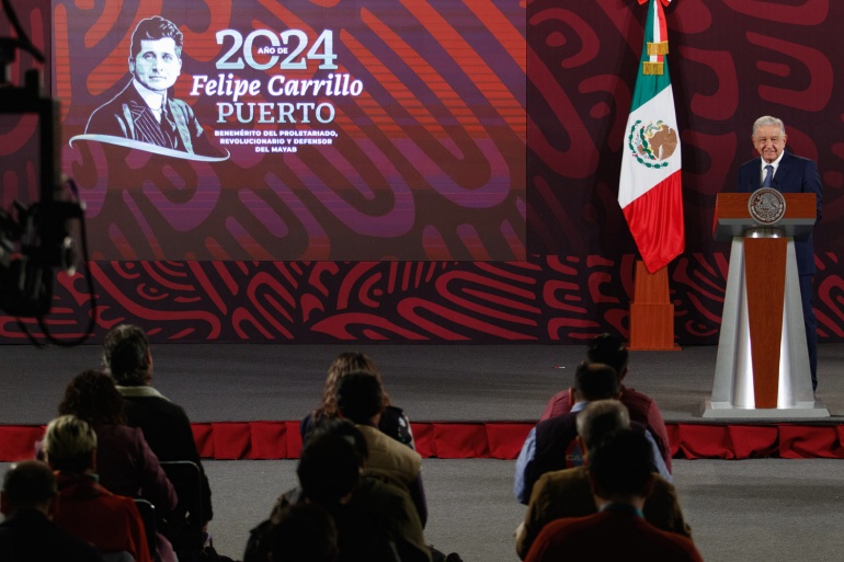 Conferencia de prensa mañanera del presidente Andrés Manuel López Obrador. Viernes 23 de febrero de 2024. Versión estenográfica.