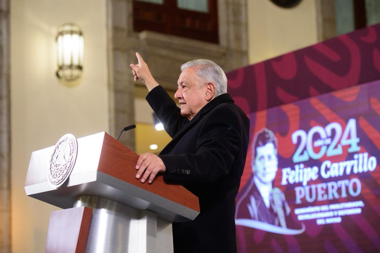 Conferencia de prensa del presidente Andrés Manuel López Obrador. Lunes del 12 de febrero de 2024. Versión estenográfica.