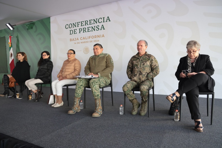 Conferencia de prensa matutina del presidente Andrés Manuel López Obrador #AMLO, desde Baja California. Jueves 14 de marzo de 2024.