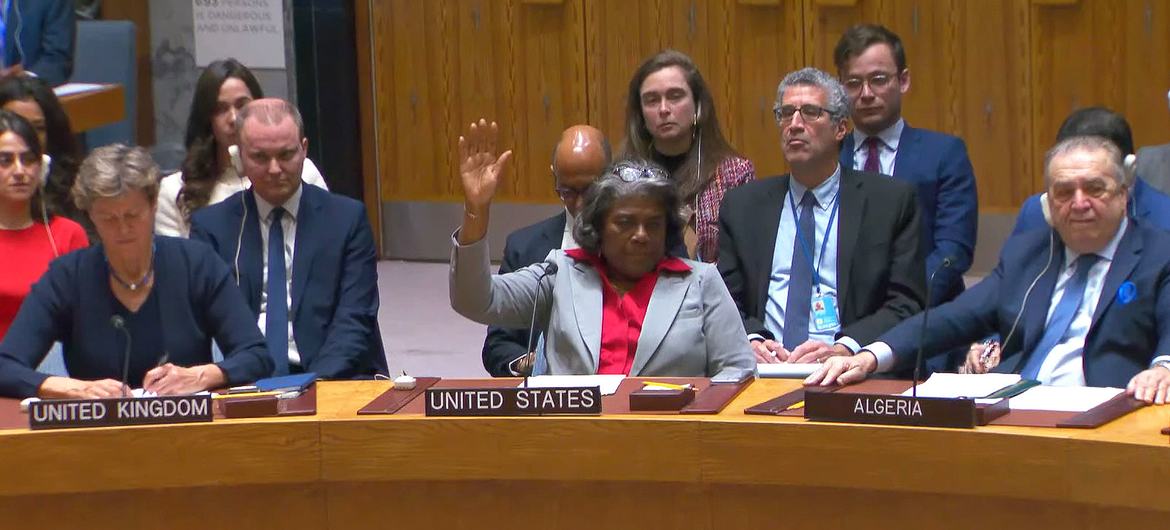 El Consejo de Seguridad de la ONU adopta, por primera vez, una resolución que pide a Israele un alto el fuego inmediato en Palestina Gaza