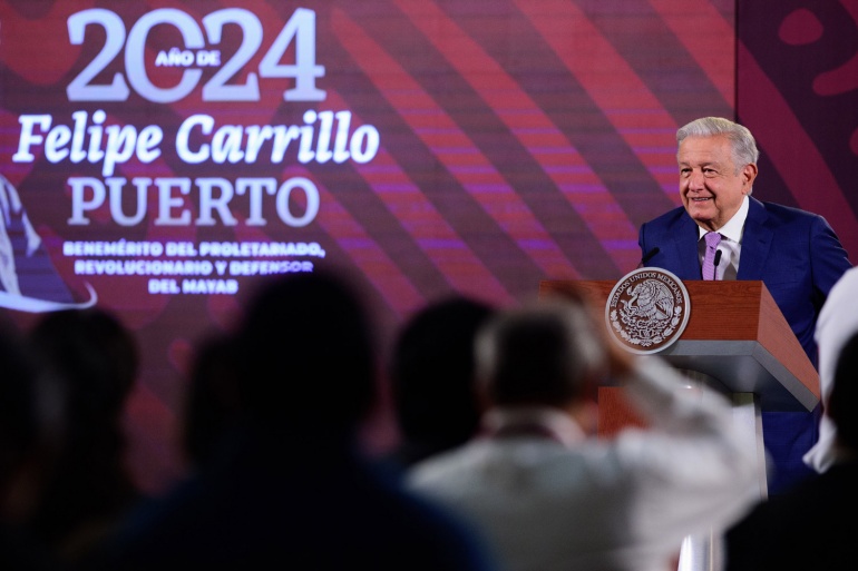 Conferencia de prensa matutina del presidente Andrés Manuel López Obrador. Jueves abril 11 de 2024.