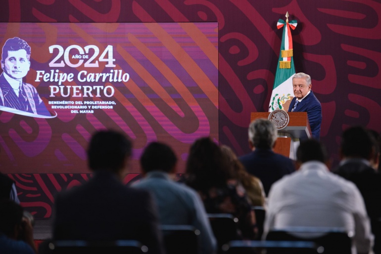 Conferencia de prensa matutina del presidente Andrés Manuel López Obrador. Lunes 15 de abril de 2024. Versión estenográfica