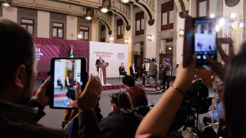 Versión estenográfica de la conferencia de prensa matutina del presidente Andrés Manuel López Obrador. Miércoles 24 de 2024