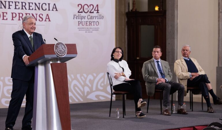 Conferencia de prensa matutina del presidente Andrés Manuel López Obrador. Viernes 5 de abril de 2024.