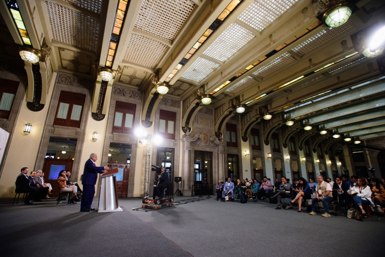 Versión estenográfica. Conferencia de prensa mañanera del presidente Andrés Manuel López Obrador #AMLO. Miércoles 1 de mayo 2024.