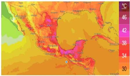 Se alcanzarán temperaturas de hasta 45 grados en Oaxaca