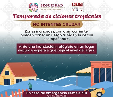 Recomiendan SSPC y Bomberos de Oaxaca evitar vialidades encharcadas durante lluvias intensas